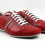HUGO BOSS GREEN LABEL STREAMETAL RED SHOES SNEAKERS LEATHER & NYLON NEW SZ 11 44
