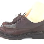 COLE HAAN MENS COMFORT LACE UP BROWN LEATHER OXFORDS SIZE 7.5 B