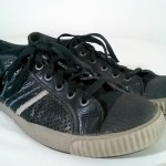 Diesel Yuk&Net Net Premium Black Leather Sneakers Men’s Size 10 1/2 Clean!