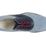 COLE HAAN  Air Colton Saddle in Blue Nubuck Leather was $198