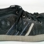 Diesel Yuk&Net Net Premium Black Leather Sneakers Men’s Size 10 1/2 Clean!
