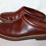 COLE HAAN Country Brown Leather Slip On Mules Exposed Stitching Mens Sz 10.5 M
