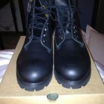 Timberland Premium Black Boots 6 inch 10054 Smooth 11.5 Rare Waterproof