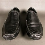 Mens COLE HAAN Nike Air Black Leather Driving Mocs Size 12