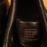 DIESEL WISH Casual Shoes SIZE 10.5 Black VERY USED Sneakers Lace Up Mens