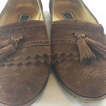 Cole Haan Bragano Mens 11M Brown Suede Slip On Loafer Tassel Shoes Italy