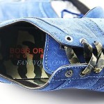 HUGO BOSS GREEN LABEL CALIF BLUE SUEDE SHOES SNEAKERS LEATHER NEW SZ 10 43