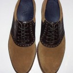 Cole Haan Carter Saddle Oxfords, Suede & Leather Upper, Brown, 8 M, New