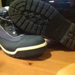 $140 Size 9.5 Men’s Timberland Ankle LEATHER Field Boots  Navy WATERPROOF