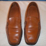 NICE PREOWNED Cole Haan Men’s BUTTERSCOTCH Brown Leather Loafers Shoe Size 8.5D