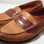COLE HAAN TAN BROWN TWO TONE PENNY LOAFERS SHOES MEN’S 9 D