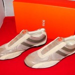 GENUINE HUGO BOSS 276 TAUPE MIX MENS SHOES SIZE 43 US 10