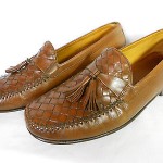 COLE HAAN Men’s BROWN Leather LOAFERS Slip on FLAT 9.5 D