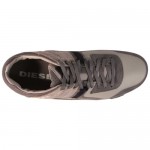 Diesel Mens Korbin II Gray Casual Lace Up Sneakers Shoes
