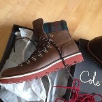 Cole Haan Mens boot Air Hunter.Hiker.BT Cigar/Plaid