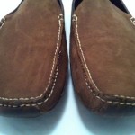COLE HAAN Mens Slip On Driving Moccassin Loafer Shoe Brown Leather Nubuck Sz 13M