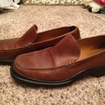 Men’s Cole Haan Santa Barbara Slip-on Dress Shoes in Saddle Tan – Size 11