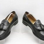 Mens shoes COLE HAAN black leather tassel kiltie loafers sz 9.5 M
