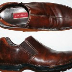 COLE HAAN ZENO MEN’S SZ 10.5 M BROWN LEATHER SLIP ON LOAFERS COMFORT SHOES