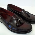 Men’s COLE HAAN CITY Cordovan Leather Tassel Loafers 11 M EUC!