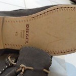 Diesel Men’s Fashion Loafers Grahl Anthracite Leather Boat Shoes sz 12 nwt $160.