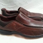 NEW!! Mens CLARKS Brown Leather Casual Slip On Loafers Shoes Size 10.5W