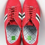 HUGO BOSS GREEN LABEL RED SHOES SNEAKERS NYLON NEW SIZE 11 44 (EU)