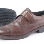 COLE HAAN Country Brown Leather Monk Strap Cap Toe Shoes – Men’s 10 D