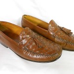 COLE HAAN Men’s BROWN Leather LOAFERS Slip on FLAT 9.5 D