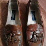 BRAGANO COLE HAAN BROWN LEATHER  TASSEL LOAFERS SHOES SZ 8 M MADE ITALY