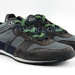 HUGO BOSS ORANGE LABEL GRAY ORLENDO SHOES SNEAKERS LEATHER NYLON NEW SIZE 10 43