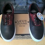 Vans Era CA-Blk/Red Flannel-NEW in Box, Sz 11