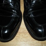 COLE HAAN MENS BLACK LEATHER TIE SHOES SZ 10.5D
