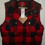 TIMBERLAND RUGGED GILET VEST,LEATHER / DUCK DOWN,BODYWARMER,JACKET,COAT,L,£185
