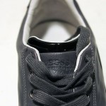 $245 Hugo Boss Black Label Mens Grey Leather Sneakers 11 44 Trainers 10.5 43.5
