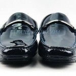 HUGO BOSS BLACK LABEL NAVY BLUE DRIVING SHOES DRIVIO 100% LEATHER NEW SZ 9 42