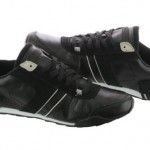 Diesel Loop 00YG64-PR131-H3050 Black Silver Gray Leather Casual Shoes Men
