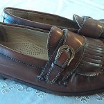 COLE HAAN CITY MENS SIE 11 D BROWN LEATHER KILTIE LOAFERS SIZE 11D SHOES