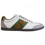 Diesel Mens Lounge White Gray Casual Lace Up Sneakers Shoes