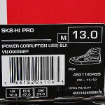 SUPREME x VANS SK8-HI PRO POWER CORRUPTION LIES SIZE 13 LUNAR FLYKNIT DUNK SB