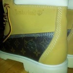TIMBERLAND Custom Boots Size 10 (brown & tan)!!!
