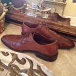 SHARP MENS COLE HAAN BROWN CASUAL LEATHER OXFORDS SIZE 13 M