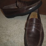 Mens New Cole Haan Brown Leather Loafers Shoes 9 M Rubber Soles