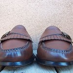 Cole Haan Mens Casual Dress Shoes Size 9.5D Brown Leather Slip On Buckle Loafer