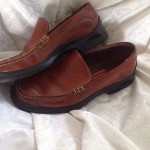 COLE HAAN Mens Shoes Sz. 9 Brown Leather Loafers NIKE AIR