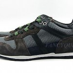 HUGO BOSS ORANGE LABEL GRAY ORLENDO SHOES SNEAKERS LEATHER NYLON NEW SIZE 10 43