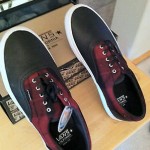Vans Era CA-Blk/Red Flannel-NEW in Box, Sz 11