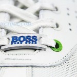 HUGO BOSS GREEN LABEL WHITE FAST SHOES SNEAKERS LEATHER NEW SZ 10 43