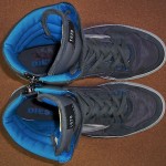 LIGHTLY used US sz 10 DIESEL gry CLAWSTER HI worn SKATEBOARD fashion SKATE shoes