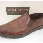 COLE HAAN Men’s Tan Leather Loafers Size 8 IN BOX